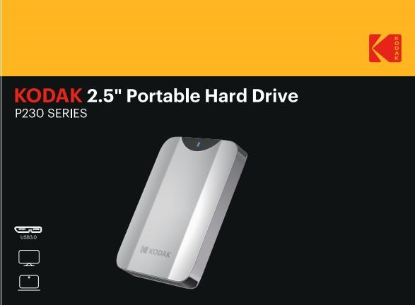 هارد اکسترنال کداک (Kodak) مدل P230 ظرفیت 1 ترابایت - تصویر 2