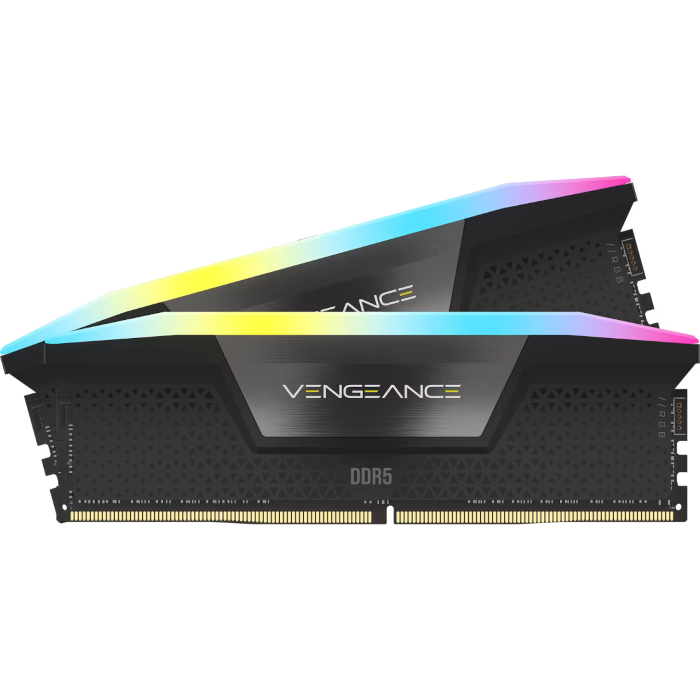 رم کامپیوتر کورسیر دو کاناله مدل VENGEANCE RGB ظرفیت 32 گیگابایت DDR5 سرعت 5200MT/s تایمینگ CL40 - تصویر 2